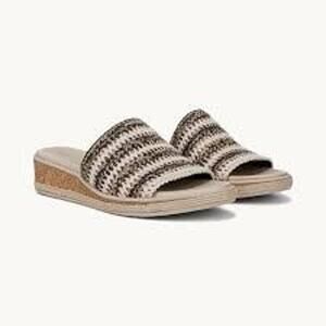 LifeStride Breezy Slide Sandals Tan Multi – Size 9.5M